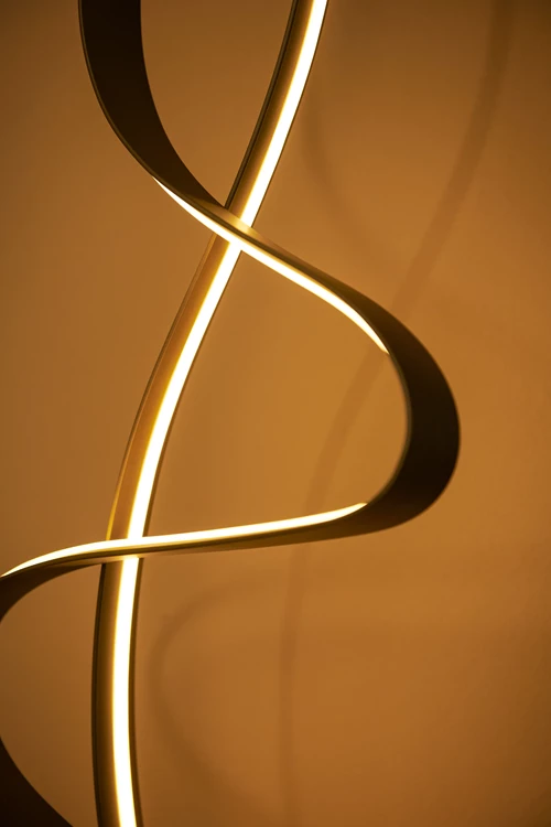 Lucide LAMBADA - Stehlampe - LED Dim. - 1x38W 2700K - Mattes Gold / Messing - Premium - Atmosphäre 3